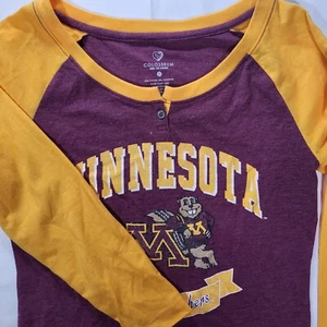 Camisa para mujer Minnesota Gophers pequeña coliseo granate brillante manga larga - Imagen 1 de 8