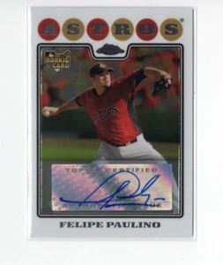 2008 Topps Chrome Felipe Paulino #222 Rookie Auto - Picture 1 of 2
