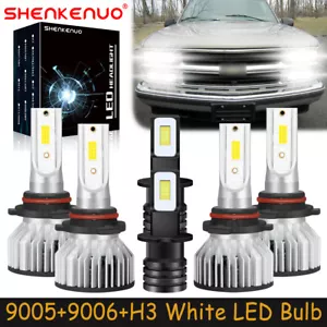 Para Chevy Tahoe 1995-2000 6x Combo 9005+9006 Faros LED H/L H3 Luz Antiniebla F7 - Imagen 1 de 23