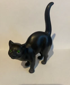 Rare Wedgwood Ernest Light Black Basalt Cat Figurine With Green Eyes CIRCA 1915 - Picture 1 of 17