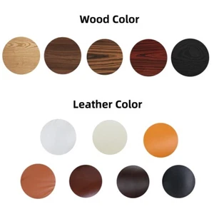 Mid-Century Modern Lounge Chair and Ottoman Genuine/Aniline Leather Armchair S/L - Picture 1 of 155