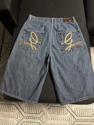 Vintage Y2K G Unit Jean Shorts Baggy Hip Hop Size 34 Jorts Heavyweight - Image 1 of 4