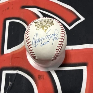 Orlando El Duque Hernandez Yankees Signed 2000 WS Logo Baseball Steiner CX COA - Picture 1 of 3