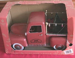 Member’s Mark Pre-lit Metal Vintage Red Truck Christmas Tree Lights Farmhouse  - Picture 1 of 10