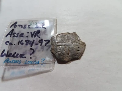 K17 Spanish Colonial Bolivia Potosi (ND) Silver Cob 8R Princess Louisa Shipwreck - Image 1 of 2