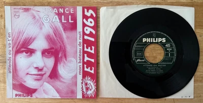 45 7" FRENCH SP JUKEBOX FRANCE GALL ATTENDS OU VA T'EN - Image 1 of 2