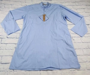 Camisa Kurta étnica india manga larga Ethos PARA HOMBRES 42 hasta la rodilla túnica caftán - Imagen 1 de 17