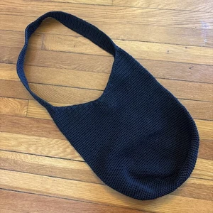 Vintage THE Sak Schultertasche schwarz Strick Handtasche EUC! Made In Indonesia - Bild 1 von 9