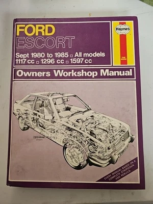 Ford Escort Haynes Owners Workshop Manual 1980-1985 1117, 1296, 1297cc All Model - Image 1 of 4