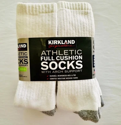NUEVO Calcetín Atlético Kirkland Signature Para Hombre, 8 Pares, Blanco ENVÍO GRATUITO ¡¡¡MIRA!!!! Foto 1 de 4
