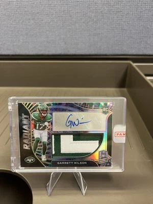 2022 Panini Spectra - Radiant Rookie Psychedelic RPA Garrett Wilson 1 Of 5 - Image 1 of 2
