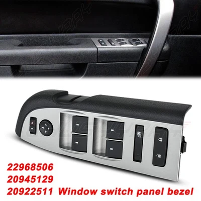 Interruptor maestro de ventana 22968506 bisel espejo y bloqueo apto para Chevy Silverado 2500 Foto 1 de 4