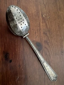 Simeon L & George H Rogers Company Antique Silver Tea Infuser Teaspoon Spoon - Picture 1 of 19