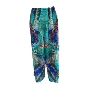 Camilla Lounge Trouser With Tie Waist Freedom Flight 100% Silk Size O/S  - Bild 1 von 21