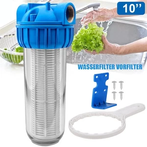 10" Wasserfilter Filtergehäuse Vorfilter Hauswasser Pumpe Leitungswasser Filter - Bild 1 von 16