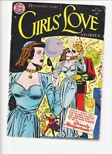 GIRLS LOVE  STORIES  11 ROMANCE GOLDEN  AGE D.C. COMIC  MASQUARADE COVER SCARCE
