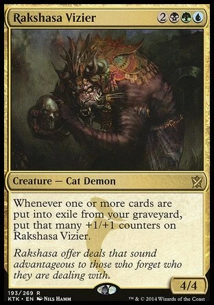 Magic the Gathering MTG Rakshasa Vizier (193) Khans of Tarkir   LP - Image 1 of 1