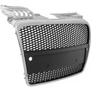 For Audi A4 B7 8E 2004-2008 Grille Sports Grill Honeycomb Grill Chrome Frame - Picture 1 of 1