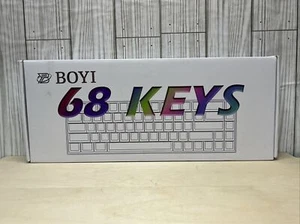 BOYI WK68 Hot-Swap RGB Mechanical Keyboard, Wireless Bluetooth 5.0/2.4G/Wired - Picture 1 of 8