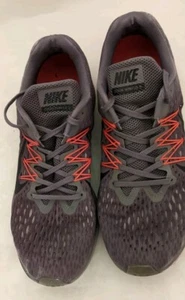 Nike Men's Zoom Winflo 5 Gunsmoke Gray Running Lace Shoes Red AA7406-006 Sz 11 - Picture 1 of 9