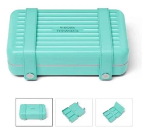 RIMOWA × TIFFANY & CO. Jewelry Personal case polycarbonate Tiffany Blue LTD NEW - Picture 1 of 4