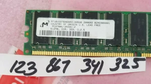 512MB PC RAM DDR1 333 PC2700 DDR 333 184PIN NON-ECC CL2.5  DUAL  RANK 2RX8 32X8 - Picture 1 of 1