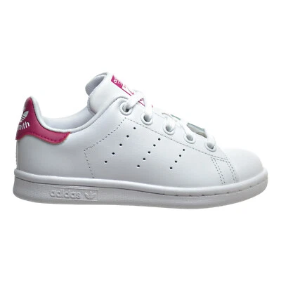 Adidas Stan Smith C Zapatos para Niños Pequeños Blanco-Blanco-Rosa Negrito ba8377 Foto 1 de 4