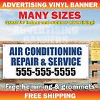 AIR CONDITIONING SERVICE Advertising Banner Vinyl Mesh Sign REPAIR RECHARGE