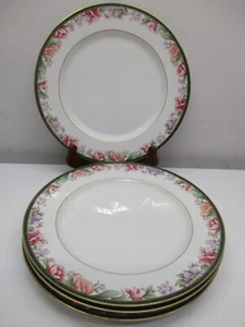 Gorham Fine China Camellia 4 Dinner Plates 11" EUC - Picture 1 of 6