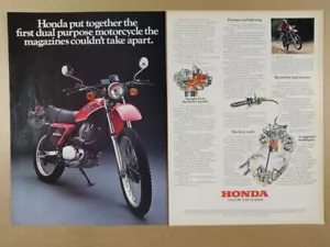 Honda XL500S 1981 motocicleta vintage anuncio impreso - Imagen 1 de 1
