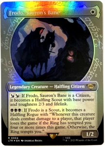 MTG Frodo, Sauron's Bane *SHOWCASE FOIL* The Lord of the Rings 0304 NM - Picture 1 of 6
