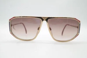 Vintage Silhouette 8013 /30 Gold Rot Blau Oval Sonnenbrille sunglasses NOS - Picture 1 of 6
