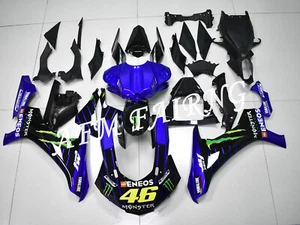 Black Blue ABS Injection Mold Bodywork Fairing Kit Panels for YZF R1 2015-2019 - Picture 1 of 7