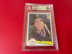 Tarjeta Donruss Kent Hrbek Twins MLB 1992 firmada automática Beckett certificado certificado de autenticidad - Imagen 1 de 2