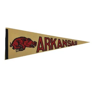 Arkansas Razorbacks seltene College University USA 1970ERer Filzwimpel Flagge gebraucht - Bild 1 von 3