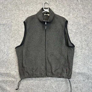Woolrich Gilet Men’s Size XXL Polartec Fleece Waistcoat Grey Vintage Made In USA - Picture 1 of 9
