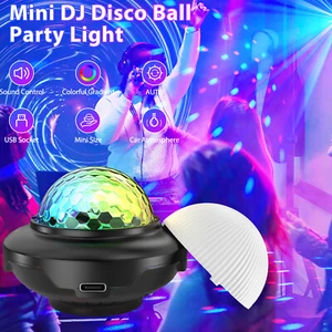 Rechargable Disco Magic Ball Light Effect Party Dance LED Sound Activated - Picture 1 of 22