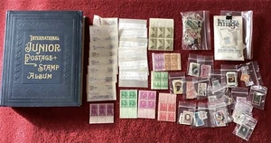 International Junior Stamp Album 1938 Edition 700+ Stamps Lot Loose Collection - Picture 1 of 23