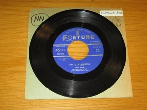 DOO WOP GROUP 45 RPM - LITTLE EDDIE & DON JUANS - FORTUNE 836 -"...IS A MIRACLE" - Picture 1 of 2