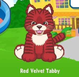 Webkinz Clásico Terciopelo Rojo Tabby Mascota Código Solo - Imagen 1 de 3