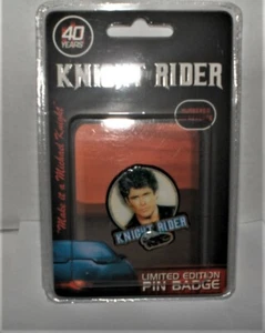 Knight Rider PIN BADGE David Hasselhoff Metall Lim. Edit ,OVP,Lizenz,RAR - Bild 1 von 1