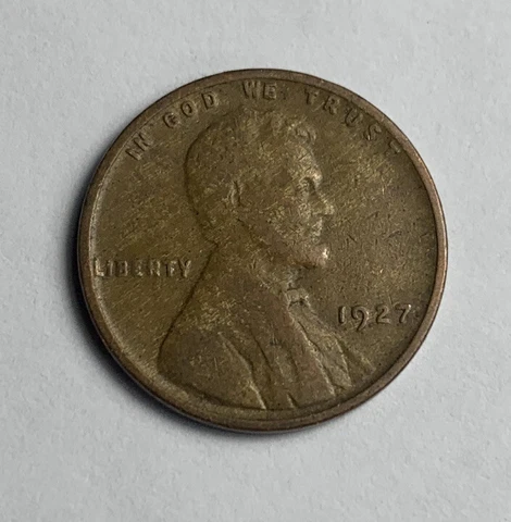 1927 Lincoln 1c Cent - Improper Alloy Mix with Obverse Laminations #103 Cover
