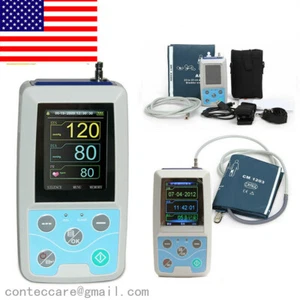 CONTEC Blood Pressure Monitor 24h NIBP Holter Adult Cuff,FDA - Picture 1 of 14