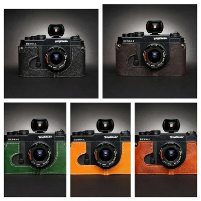 Handmade Genuine Top Layer Leather Half Camera Case Bag Cover For BESSA R L - Image 1 of 3