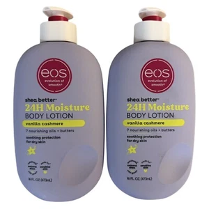EOS Shea Butter Lotion - Vanilla Cashmere - NEW - Unopened - 2 Pack!! - Picture 1 of 2