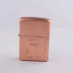 Carcasa de encendedor de cobre para Zippo - Estuche de cabeza plana engrosada, bisagra de cobre blanco - Imagen 1 de 13