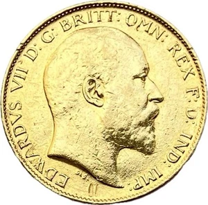 #G5102 : Gold Half Sovereign 1902 - King Edward VII - Picture 1 of 3