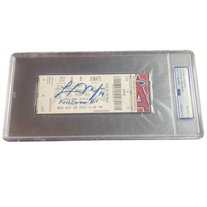 Logan O’Hoppe Signed autographed MLB DEBUT “1ST CAREER HIT” Ticket Stub PSA COA - Picture 1 of 3
