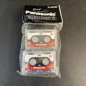 Confezione 2 Nastro Micro Cassette Panasonic Ricambio Modello RT-602MC NUOVO - Foto 1 di 4