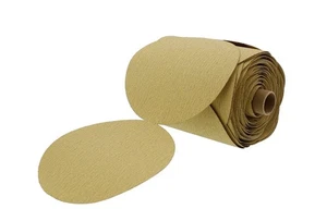 Premium Gold 6" PSA Sticky Back Sanding Discs Roll 220 Grit - Picture 1 of 1